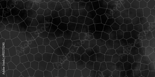 black and gray stains broken glass background textrue. geometric pattern with 3d shapes vector Illustration. gray broken wall paper in decoration. low poly crystal mosaic background.