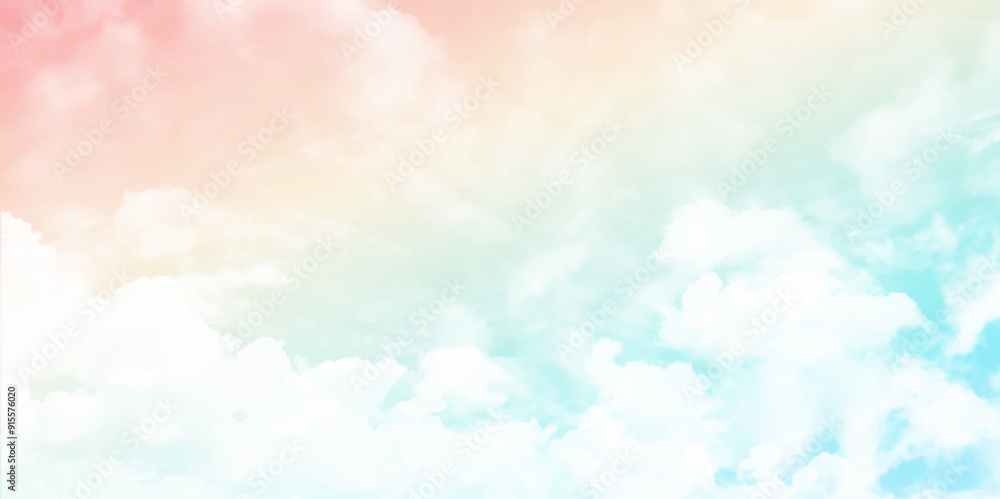 fantasy soft cloudy sky with pastel gradient color , nature abstract background fantasy soft cloudy sky with pastel gradient color , nature abstract background