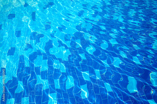 Water Ripple in Swimming Pool.