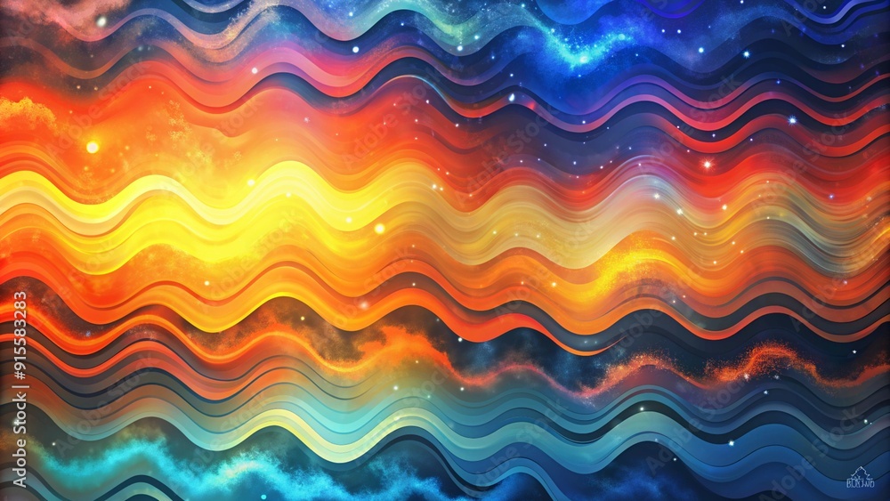 Abstract Waves with Gradient Colors Background Abstract Waves with Gradient Colors Background