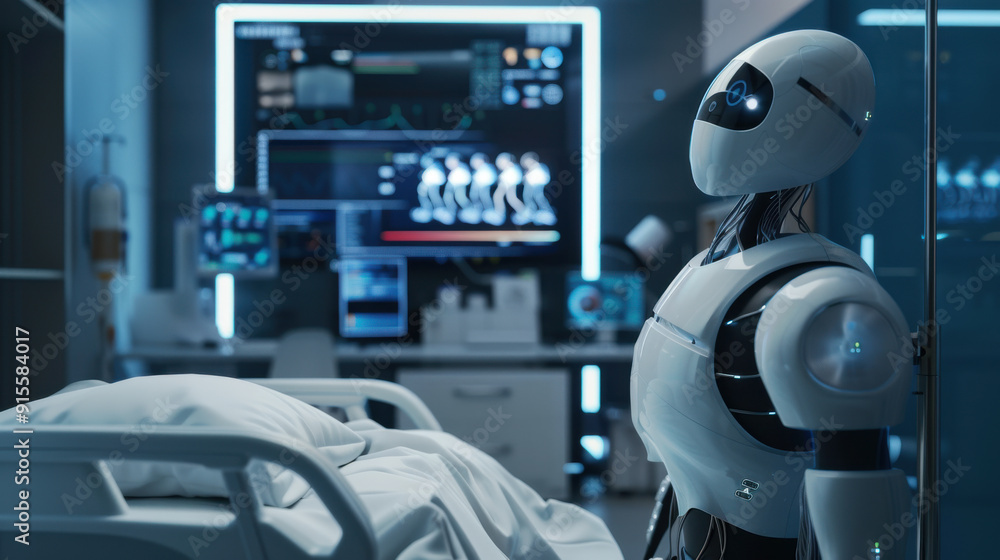 Fototapeta premium AI-assisted remote patient care platforms