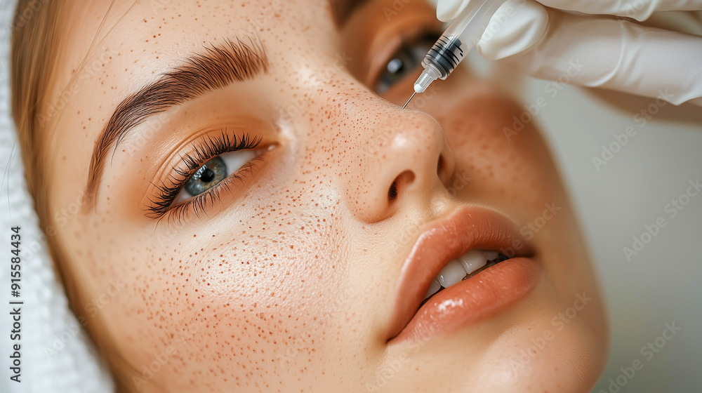 Contouring of the nose with fillers. Non-surgical rhinoplasty.