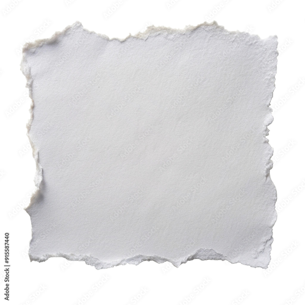 White ripped paper torn edges strips isolated on white background White ripped paper torn edges strips isolated on white background