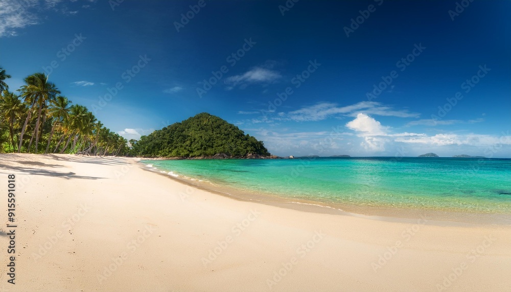 Fototapeta premium beach with trees