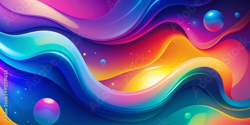 abstract colorful background with circles