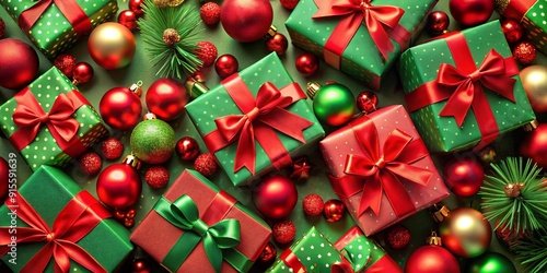 christmas tree and gifts