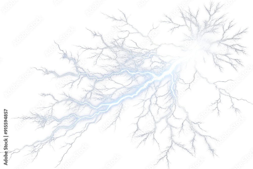 Fototapeta premium Lightning illuminated flash png