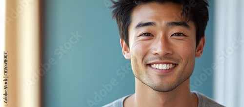 Smiling man of Asian descen...