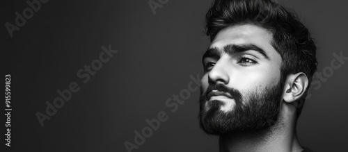 Studio shot of a handsome y...