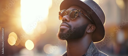 Portrait of a Black man wea...