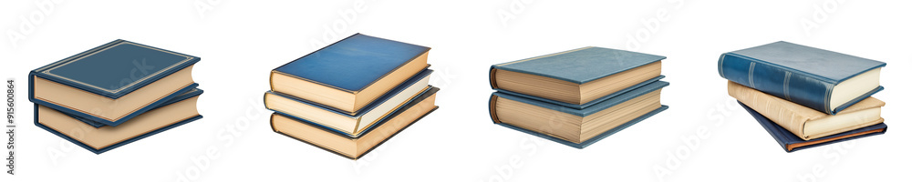 Blue book with beige color pages isolated on white or transparent background, cutout Png Blue book with beige color pages isolated on white or transparent background, cutout Png