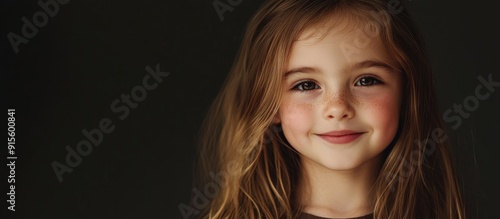 Portrait of a pretty ten ye...