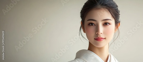 Japanese woman in simple at...