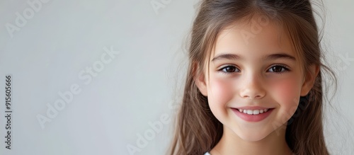 Portrait of a pretty ten ye...