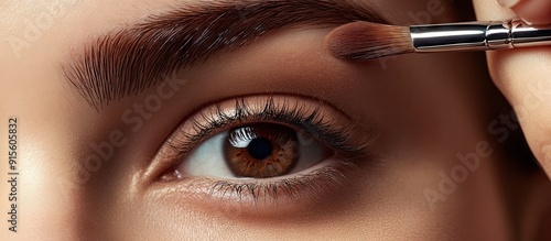 Woman grooming brown eyebro...