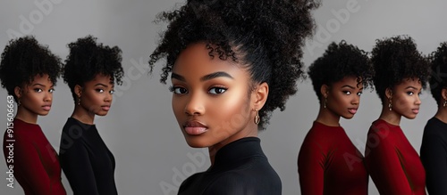 A beautiful black woman sho...