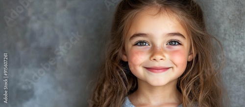 Portrait of a pretty ten ye...
