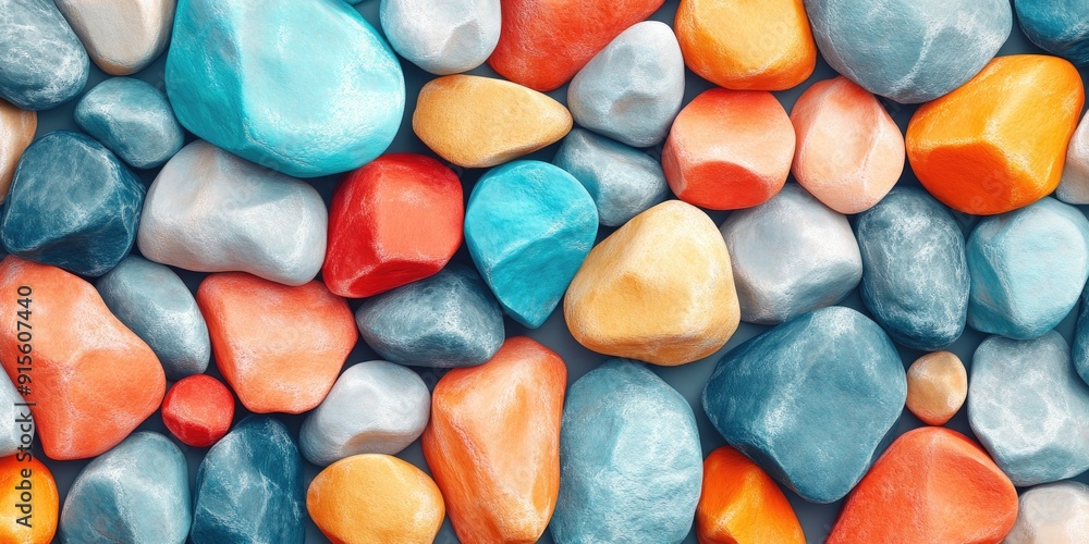 Colorful Pebbles Texture Background Colorful Pebbles Texture Background