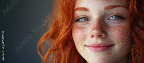 Relaxed red haired individu...
