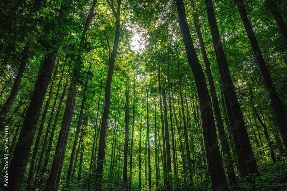 Lush forests brimming with towering greenery and trees Lush forests brimming with towering greenery and trees