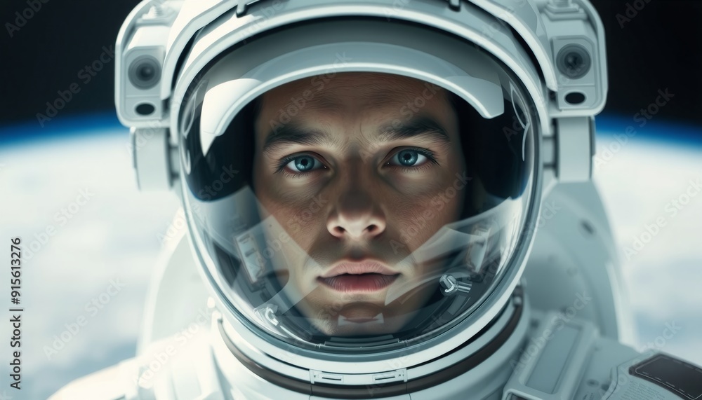 astronauts face in sharp focus helmet with clear visor white space background soft shadows on suit futuristic elements like sleek lines and minimal adornments dramatic li astronauts face in sharp focus helmet with clear visor white space background soft shadows on suit futuristic elements like sleek lines and minimal adornments dramatic li
