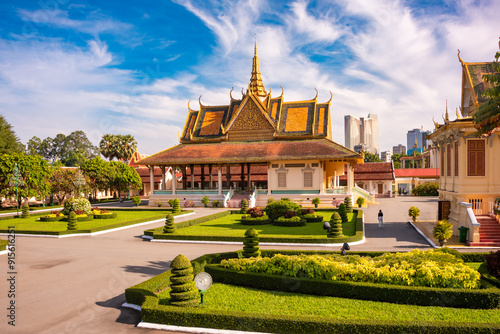 Royal palace in Phnom Penh city, Cambodia