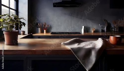 cozy interior kitchen background photo