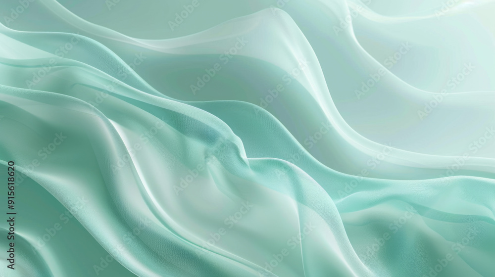 Light Abstract Teal Background with Flowing Movement, Generative AI Illustration Light Abstract Teal Background with Flowing Movement, Generative AI Illustration