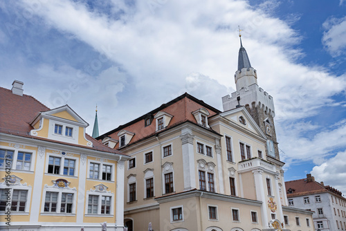 City hall. City of Lobau. Saxonia Germany. East Germany. Barock style. 