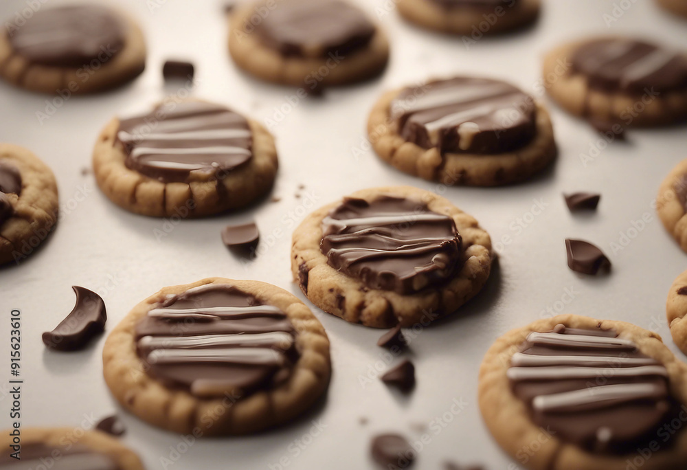 Cookies with chocolate Cookies with chocolate