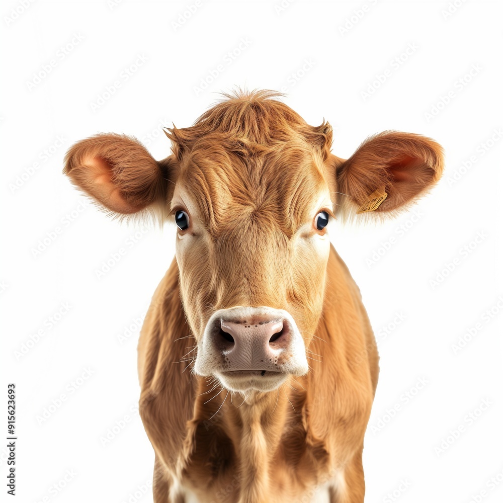 Australian cow isolated on white background Australian cow isolated on white background