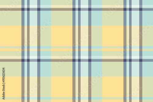 Kid tartan fabric textile, jersey vector background pattern. Cute texture check plaid seamless in light and pastel colors.