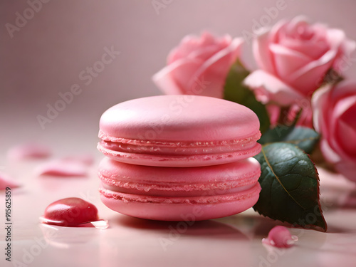 rose macaroon