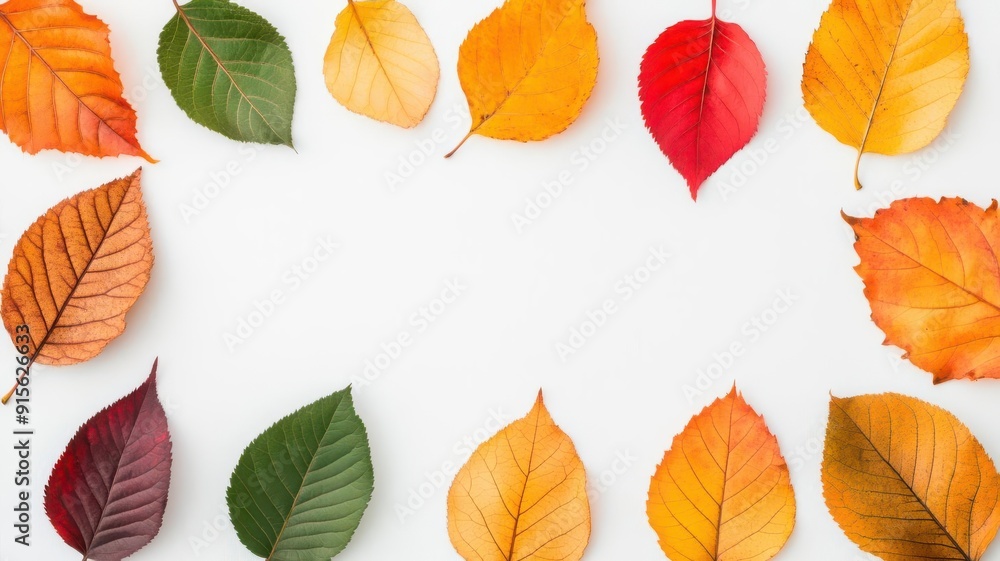 Obraz premium Autumn leaves in various colors