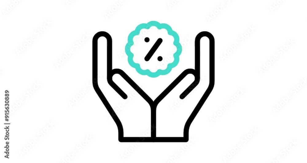 hand with a symbol hand with a symbol
