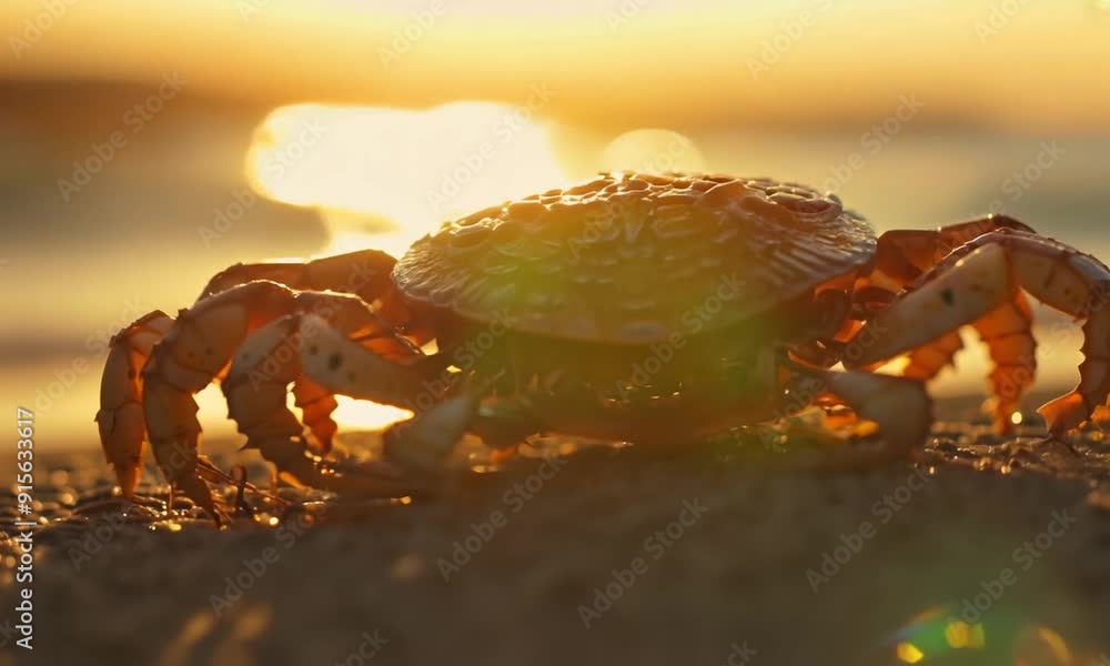 Coastal Close-up: Crab in Detail Coastal Close-up: Crab in Detail