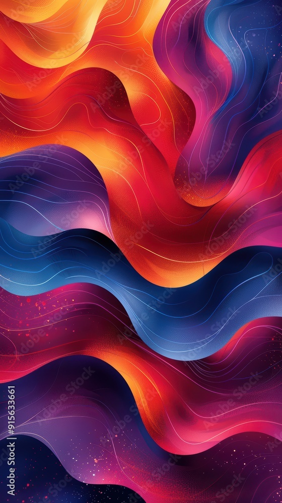 Modern Arabic pattern with abstract shapes and gradients. Modern Arabic pattern with abstract shapes and gradients.