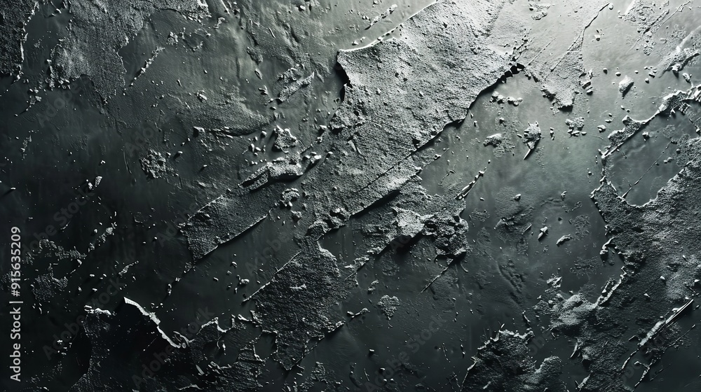 Fototapeta premium Black textured concrete background with space for text