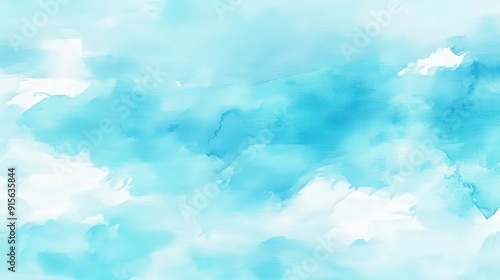 Abstract Watercolor Sky Painting