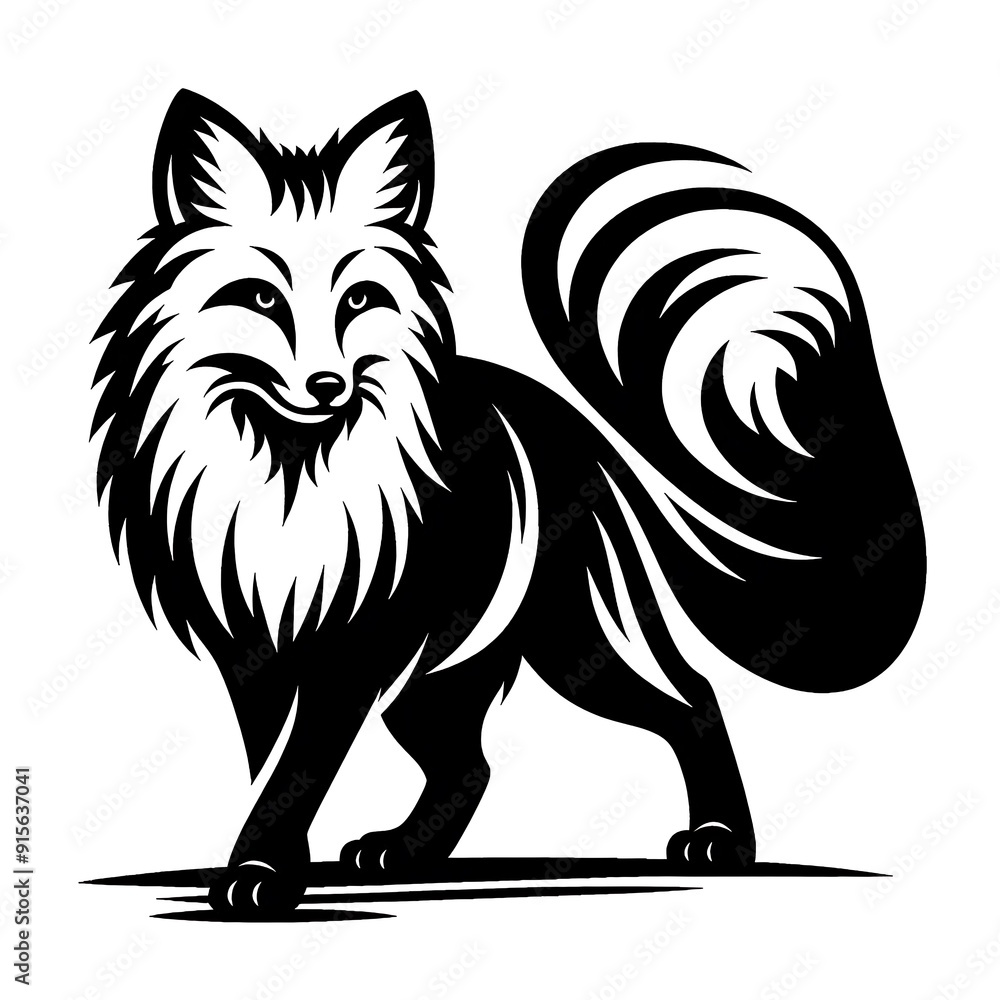 Fox Black And White, Vector Template Set for Cutting and Printing
Fox Black And White, Vector Template Set for Cutting and Printing