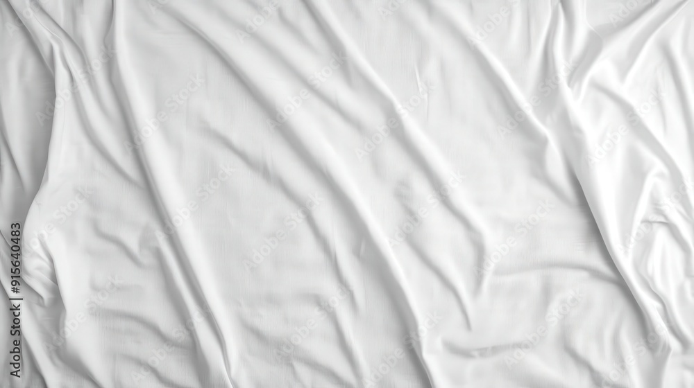Obraz premium Wrinkled White Fabric Texture