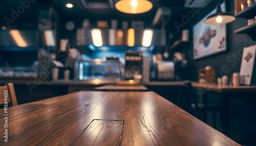 Wallpaper Mural Warmly Lit Interior of a Cozy Cafe Torontodigital.ca