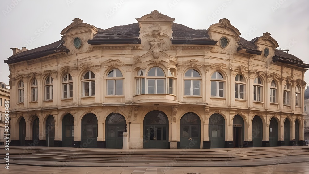 Obraz premium An old building looking nicely done 