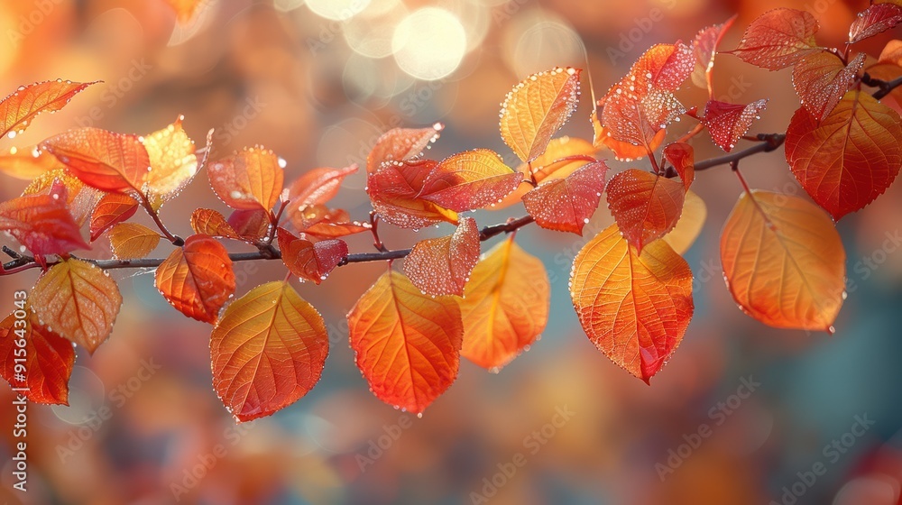 Softly focused autumn leaves, capturing the essence of fall colors. Softly focused autumn leaves, capturing the essence of fall colors.