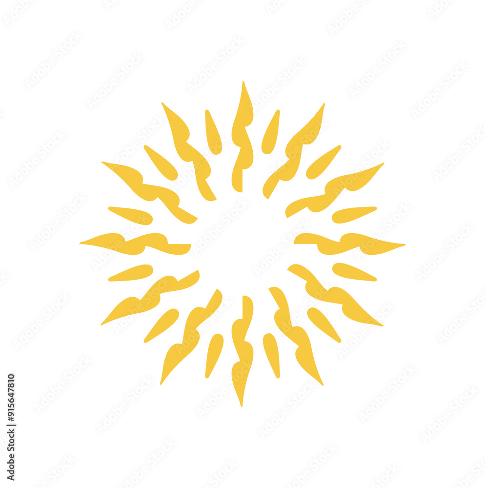 Abstract sun ray graphic design Abstract sun ray graphic design
