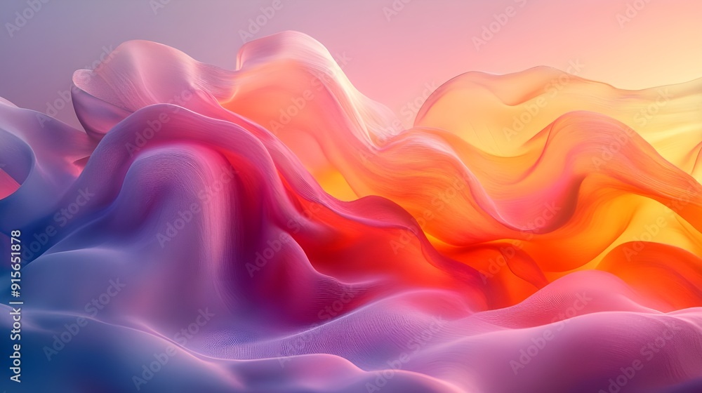 Obraz premium vibrant colorful wave abstract background