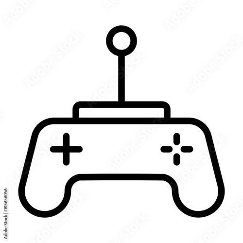 Toy Remote Vector Line Icon Design