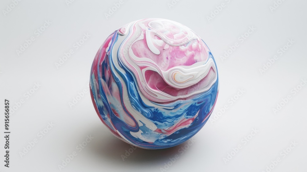 Abstract Sphere with Swirling Colors Abstract Sphere with Swirling Colors