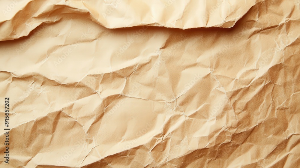 Crumpled Brown Paper Texture Crumpled Brown Paper Texture