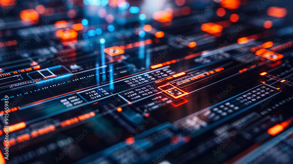 Digital Blockchain Network Visualization Digital Blockchain Network Visualization